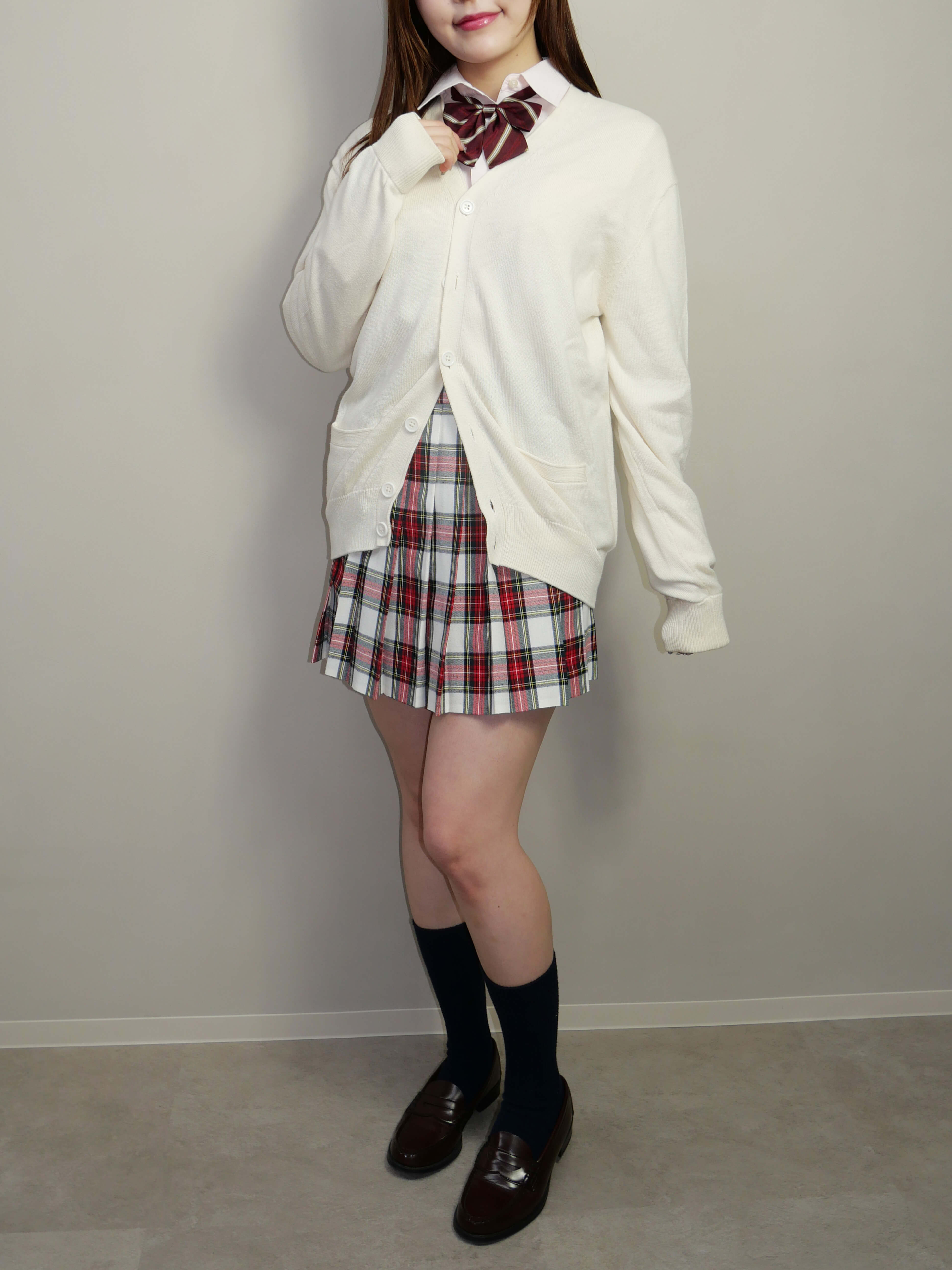 コーディネート例 レディース　カーディガン制服コーディネート　レンタル制服